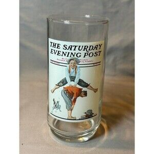 Vintage Arby’s Norman Rockwell Glass “Leapfrog”